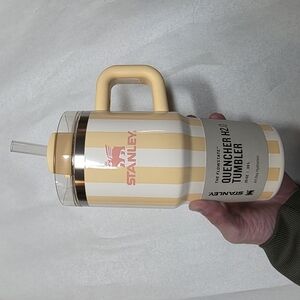 Stanley Quencher H2.0 Tumbler 20 Oz. Butter Cabana Gloss | NWT